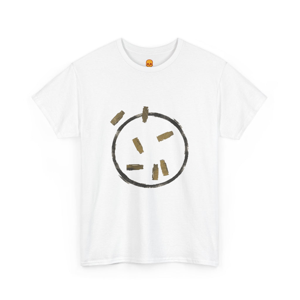 Minimal Bullet Circle T‑Shirt — Grunge Abstract Graphic Tee
