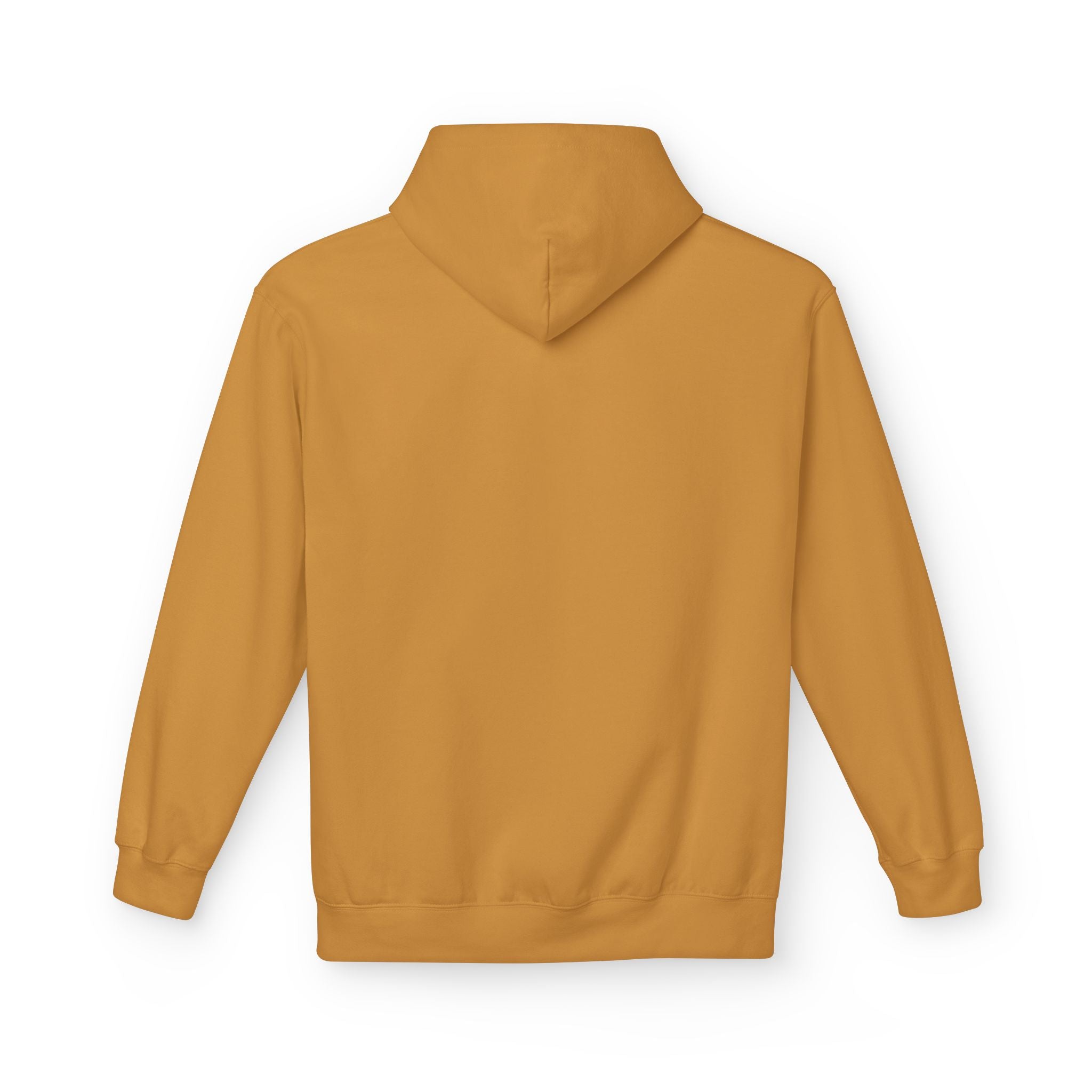 Skull Patch Hoodie — Minimal Orange Retro Skull Graphic