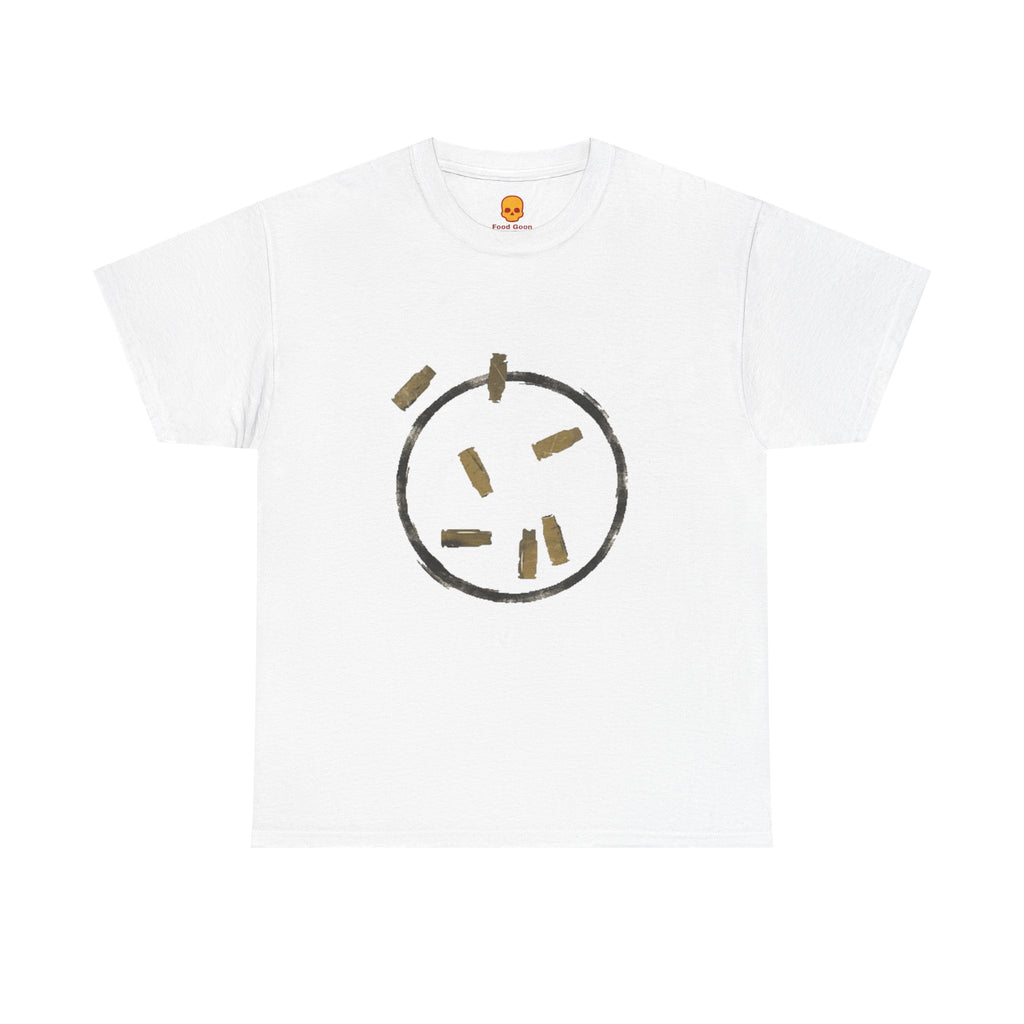 Minimal Bullet Circle T‑Shirt — Grunge Abstract Graphic Tee